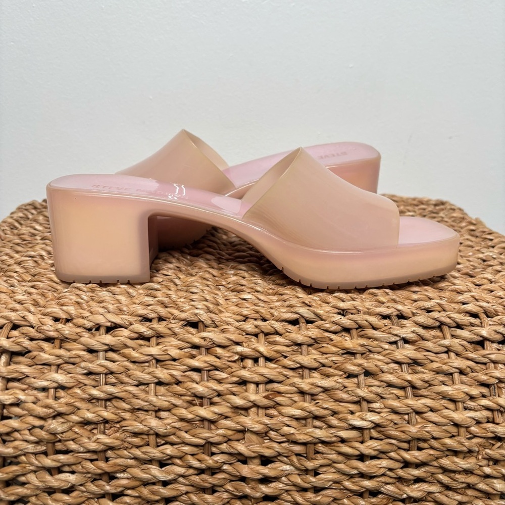 Steve Madden Harlin Jelly Slide Heels Women’s Size 8M Pink Y2K Bratz - Picture 6 of 10